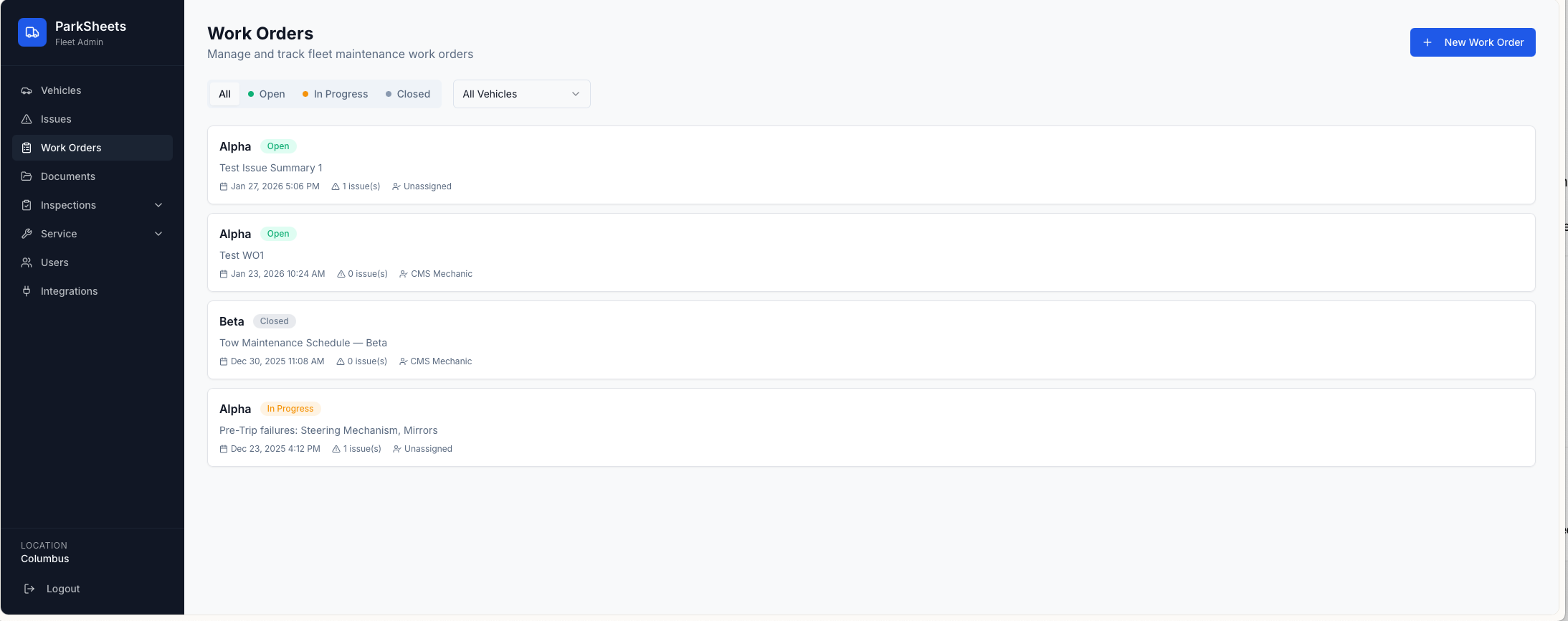 ParkSheets Fleet screenshot 3